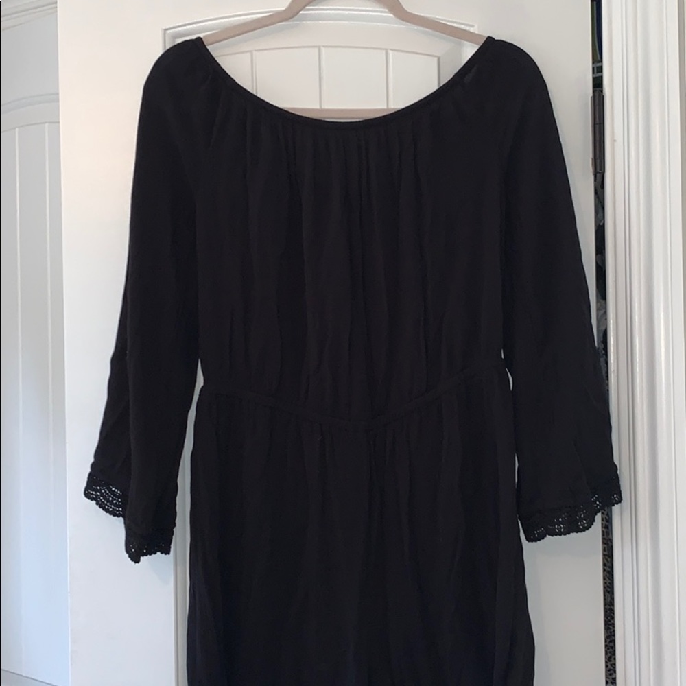 Black long sleeve romper
